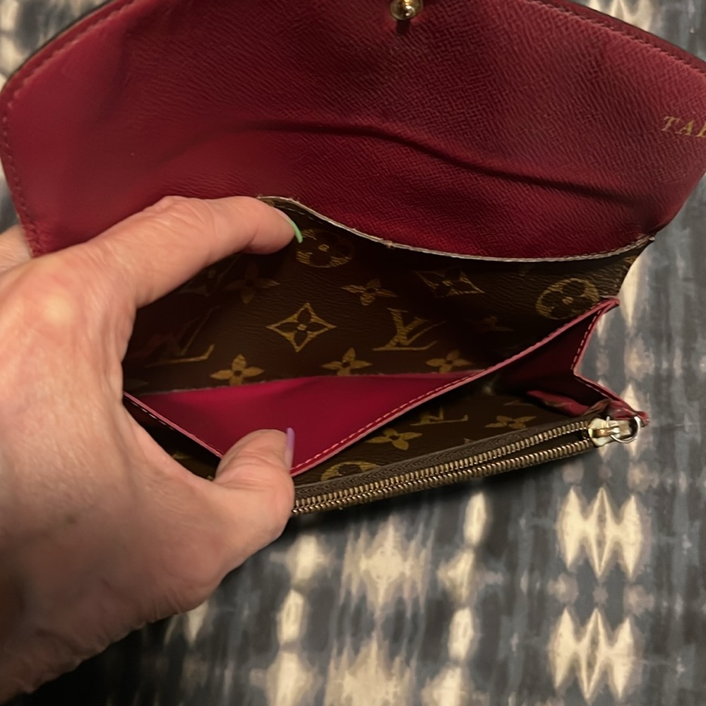 Louis Vuitton Brown and Purple Monogram Tote and matching wallet. - Picture 7 of 14